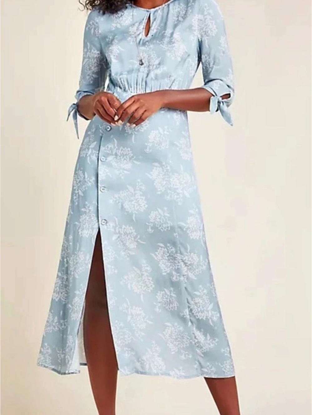 Steele Maya Floral Midi Dress by Anthropologie